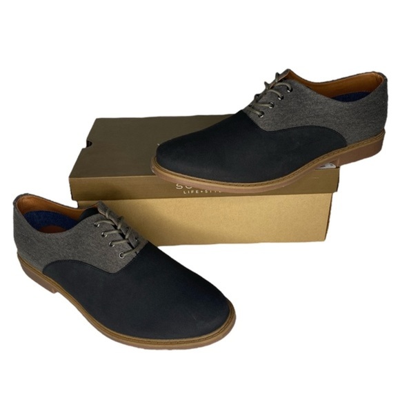 Sonoma Arlo Two-Tone Oxfords (Size:13, Color:Grey/Blaack) - Picture 1 of 6